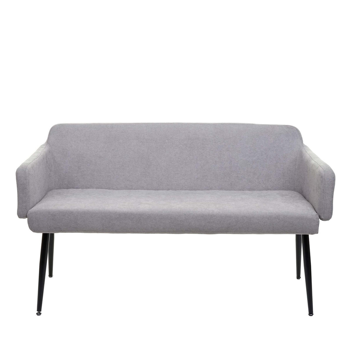 SITZBANK Grau, Schwarz - Schwarz/Grau, Textil (133/77/56cm) - MCW