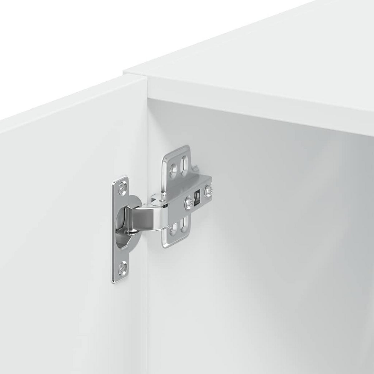 HOCHSCHRANK Schmal Weiss 30/42.5/225 Cm Holzwerkstoff - Weiß, Holzwerkstoff (42.5/225/30cm) - vidaXL