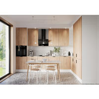 ECKKÜCHE 360 x 220 cm – Sorento K41-G360 – in Sonoma Eiche / Matt - Schwarz/Sonoma Eiche, Holz/Metall (360/247/58cm) - ROYAL24_MARKT