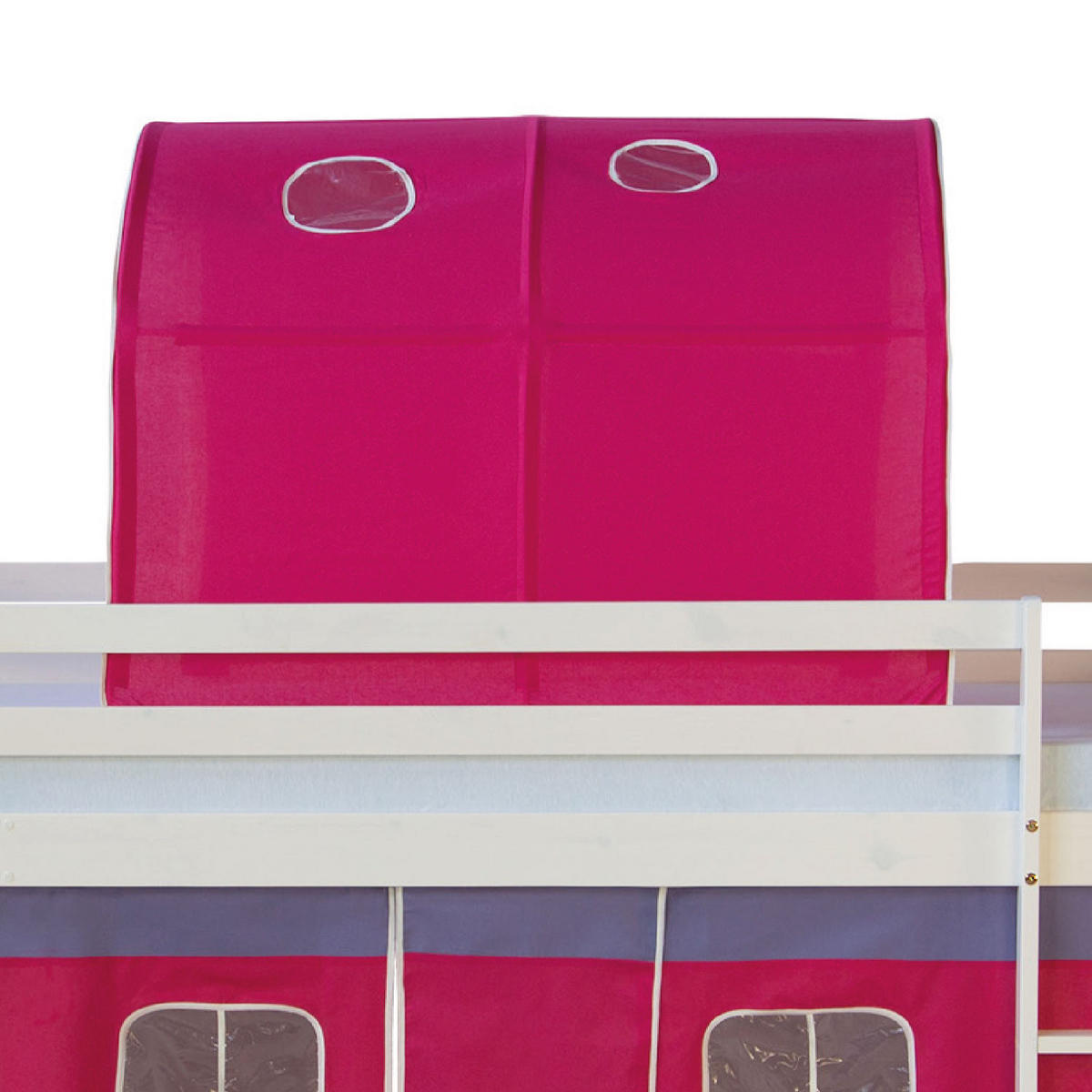 TUNNELSET für Hochbett 90cm Pink - Pink, Textil (90/70/100cm) - Homestyle4u