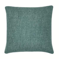 WOLLKISSEN recycelte Wolle Doppelseitig Grün 50x50 - Grün, Textil (50/50/12cm) - Malagoon