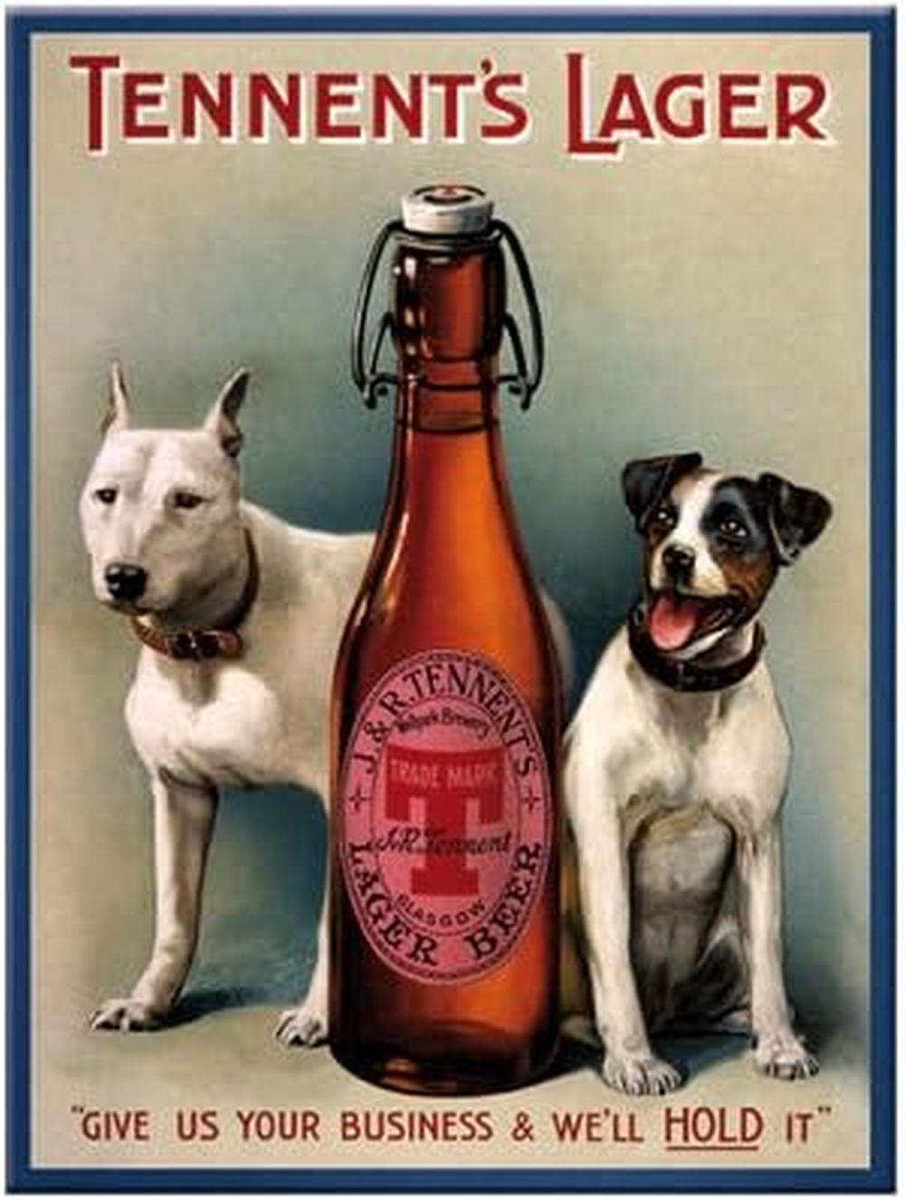 MAGNET 6/8 cm Tennent´s Lager - Multicolor, Metall (6/8/0.1cm) - Nostalgic-Art