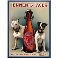 MAGNET 6/8 cm Tennent´s Lager - Multicolor, Metall (6/8/0.1cm) - Nostalgic-Art