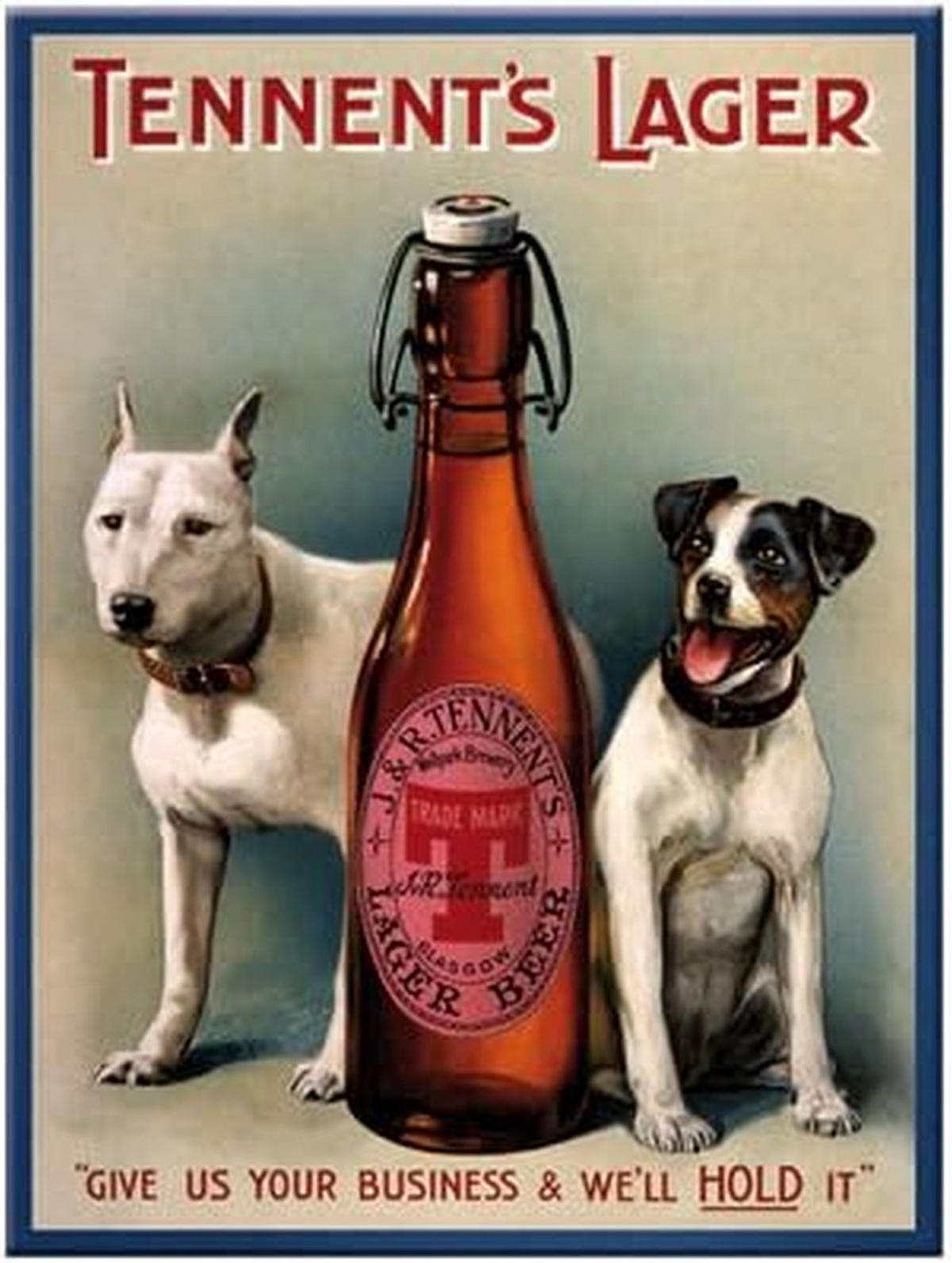 MAGNET 6/8 cm Tennent´s Lager - Multicolor, Metall (6/8/0.1cm) - Nostalgic-Art