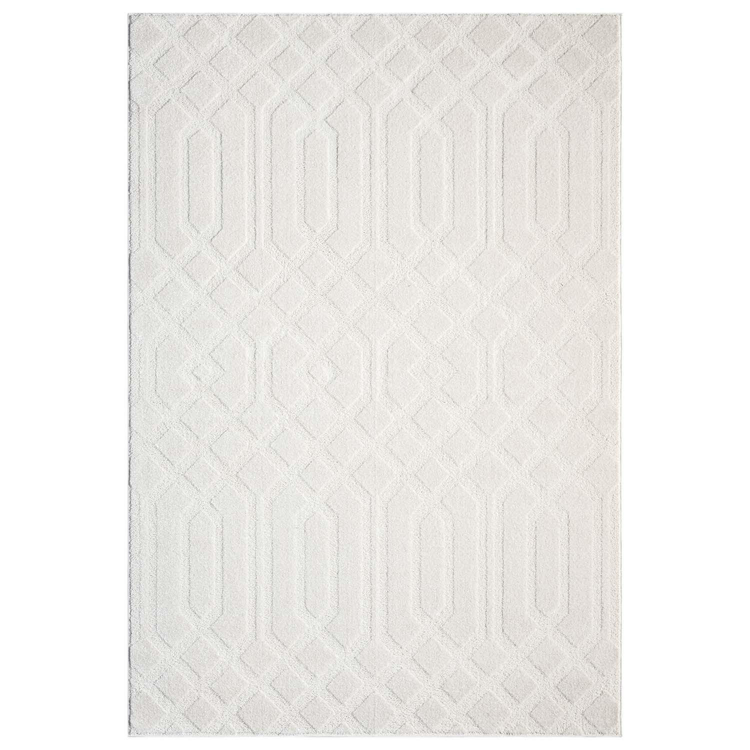 KURZFLOR-TEPPICH Flair 138 Creme 120x170 cm - Creme, Textil (120/170cm) - carpet city