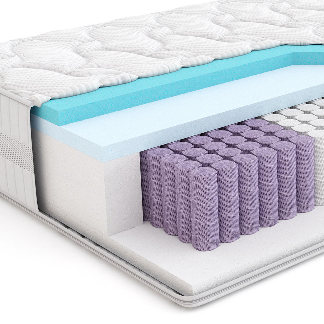 Mr Mattress Taschenmatratze Weiß 140x200 cm