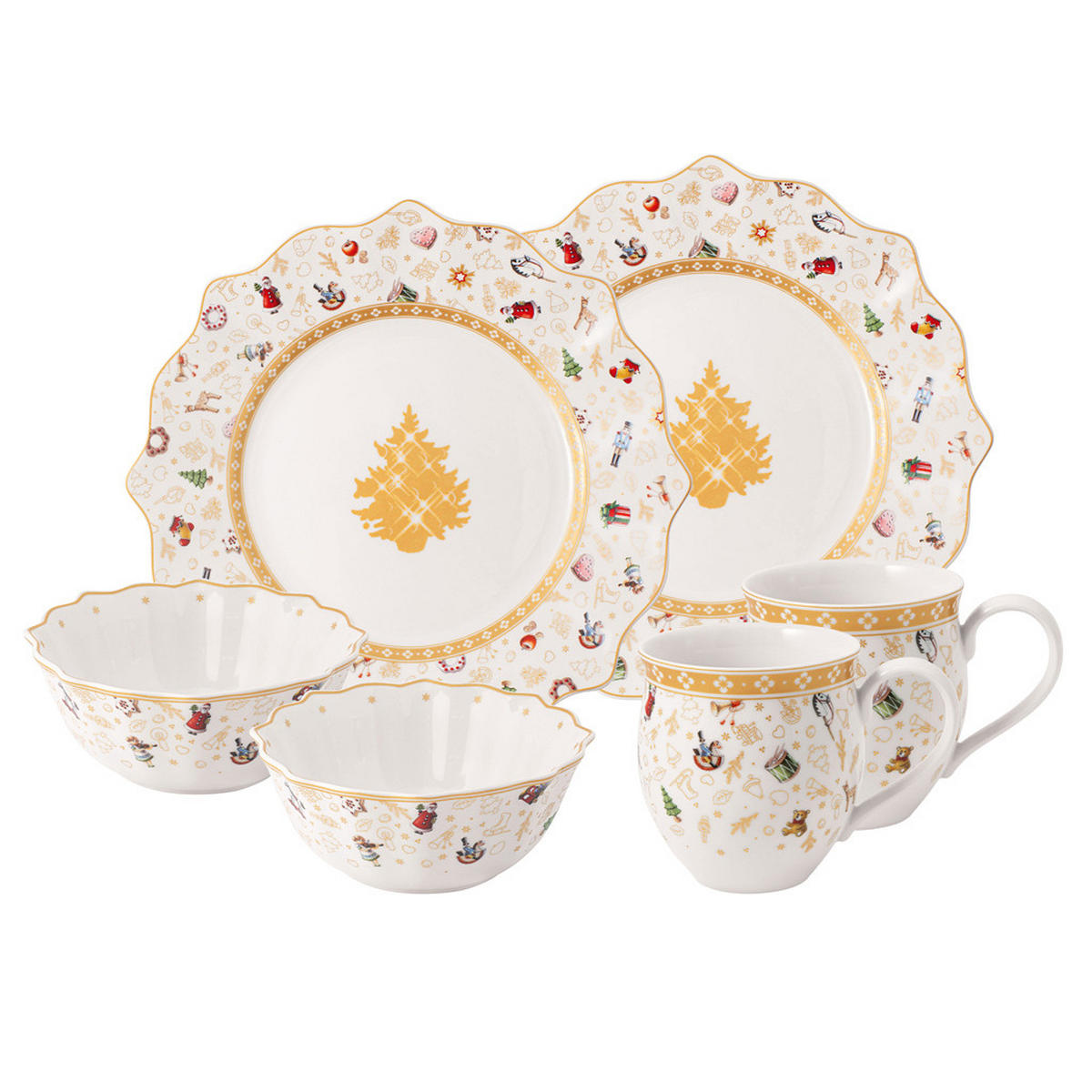 FRÜHSTÜCKS-SET Toy's Delight bunt 6er Set - Multicolor, Keramik (1/1/1cm) - Villeroy & Boch