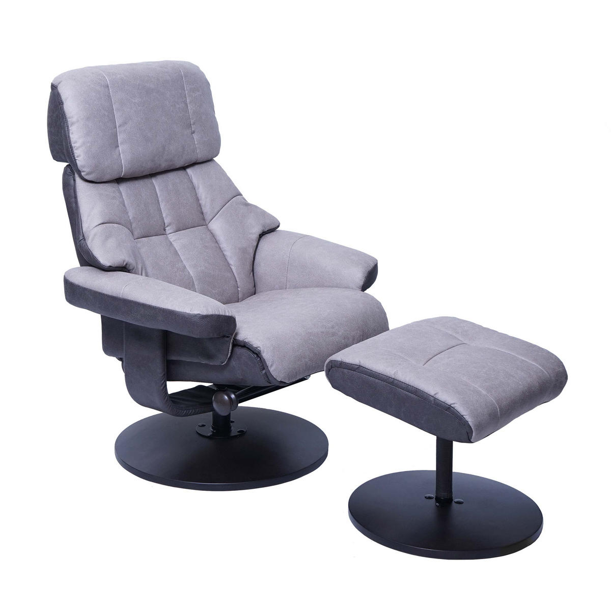 RELAXSESSEL Hellgrau - Hellgrau, Textil (82/102/70cm) - MCA