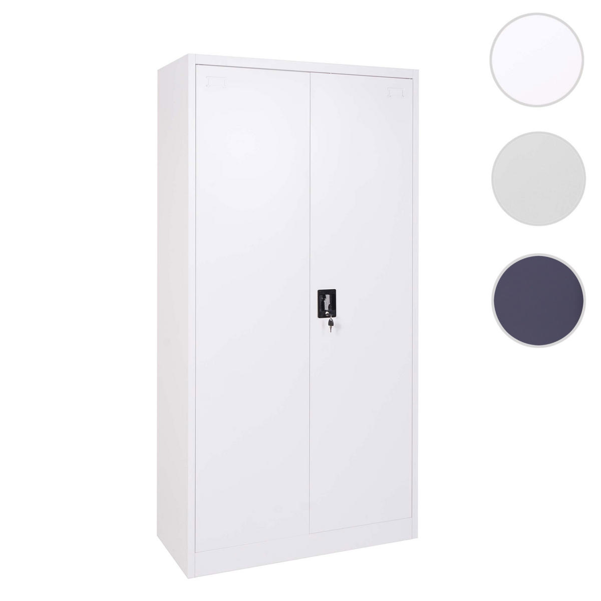 AKTENSCHRANK Weiß - Weiß, Metall (90/185/40cm) - MCW