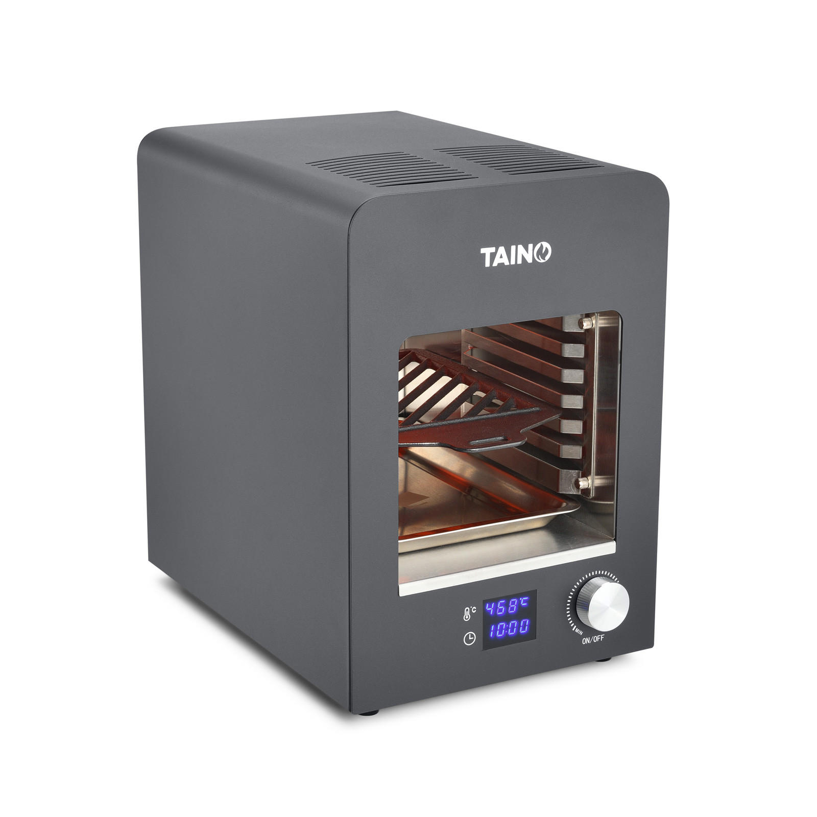 OBERHITZEGRILL elektrisch - Schwarz, Metall (27/39.5/38cm) - TAINO