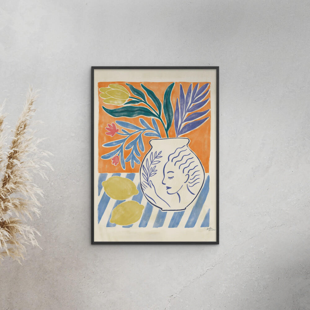 POSTER mit Rahmen Wild Apple - Cyprus IV - Multicolor/Schwarz, Holz/Papier (30/40cm) - Poster&Frame