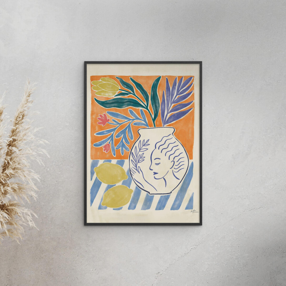 POSTER mit Rahmen Wild Apple - Cyprus IV - Multicolor/Schwarz, Holz/Papier (30/40cm) - Poster&Frame