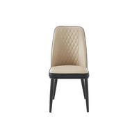 STUHL - 46 cm x 56.5 cm - Kunstleder - Anthrazitgrau, Beige - MILDURA - Grau, Leder (46/94/56.5cm) - Vente-Unique