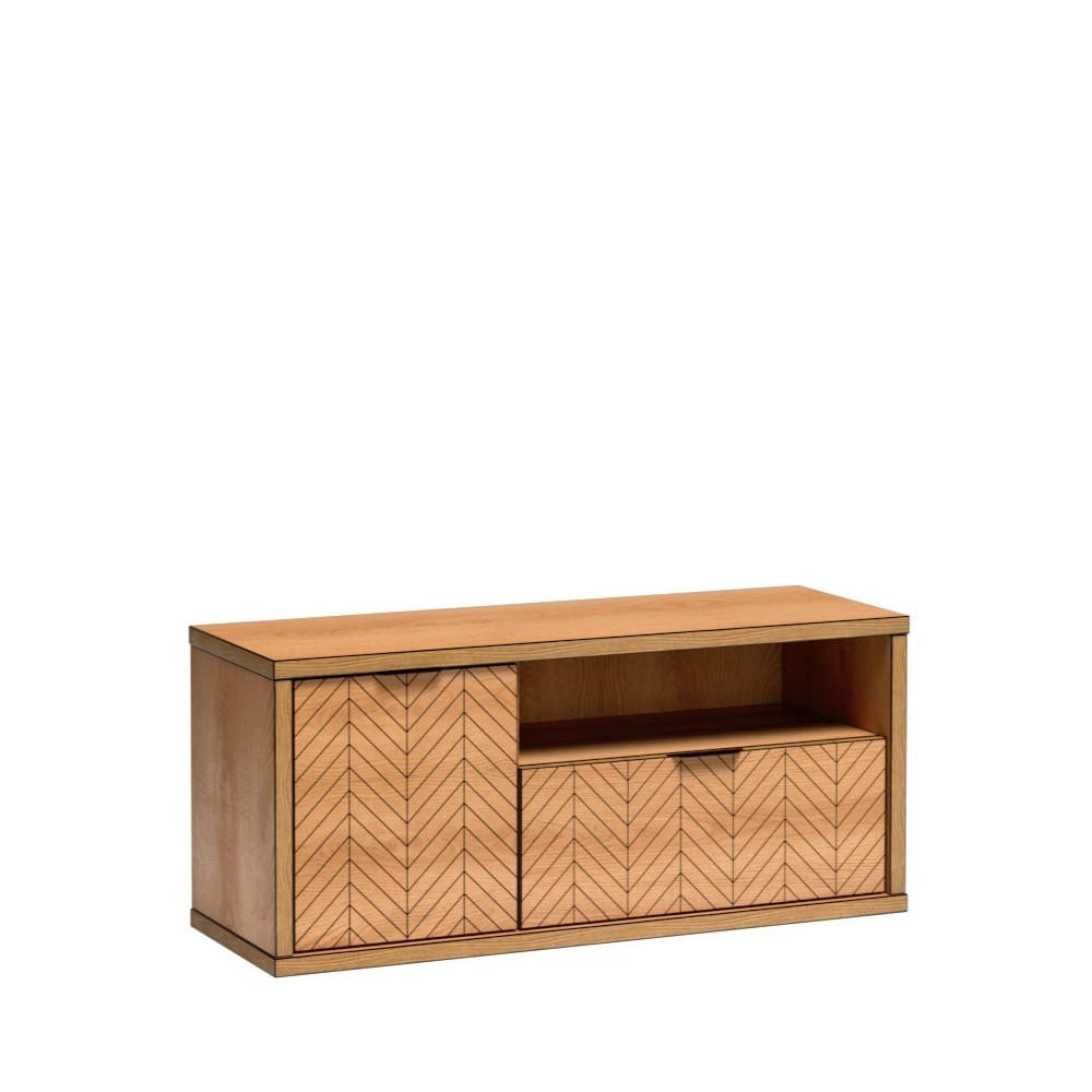 Masseno Lowboard Eiche 117.5x53x40.6 cm