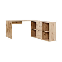 ECKSCHREIBTISCH Der Produktive - Eichefarben, Holzwerkstoff (65/145/77cm) - Mokebo