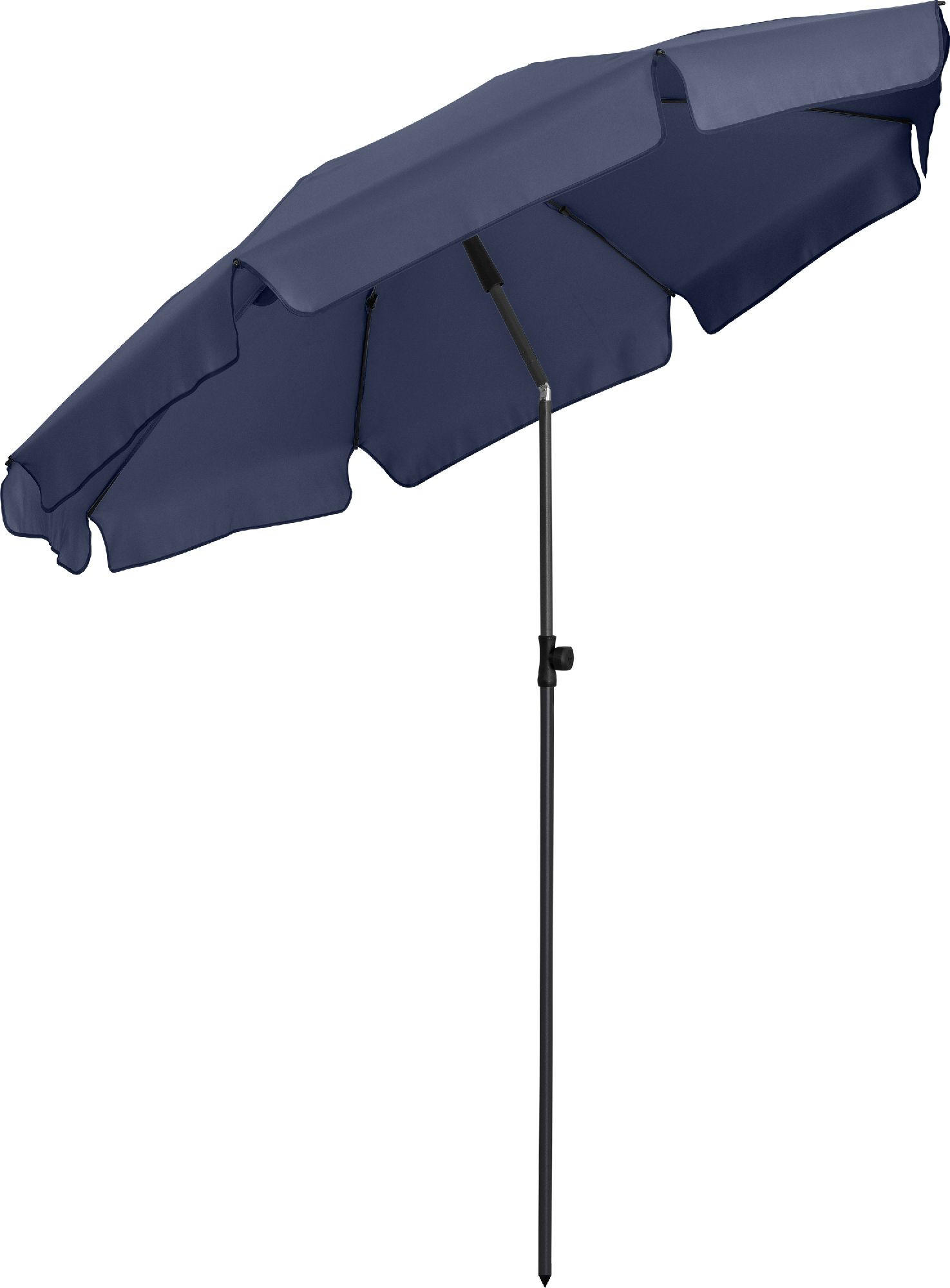 SONNENSCHIRM 180/180/127 cm - Dunkelblau, Kunststoff (180/180cm) - FARE