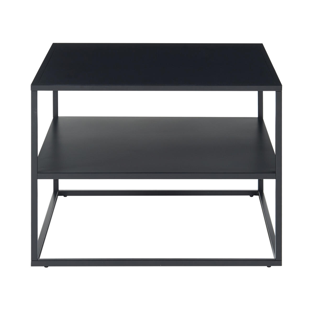 COUCHTISCH Solund 60/60/45 cm - Schwarz, Metall (60/60/45cm) - [en.casa]