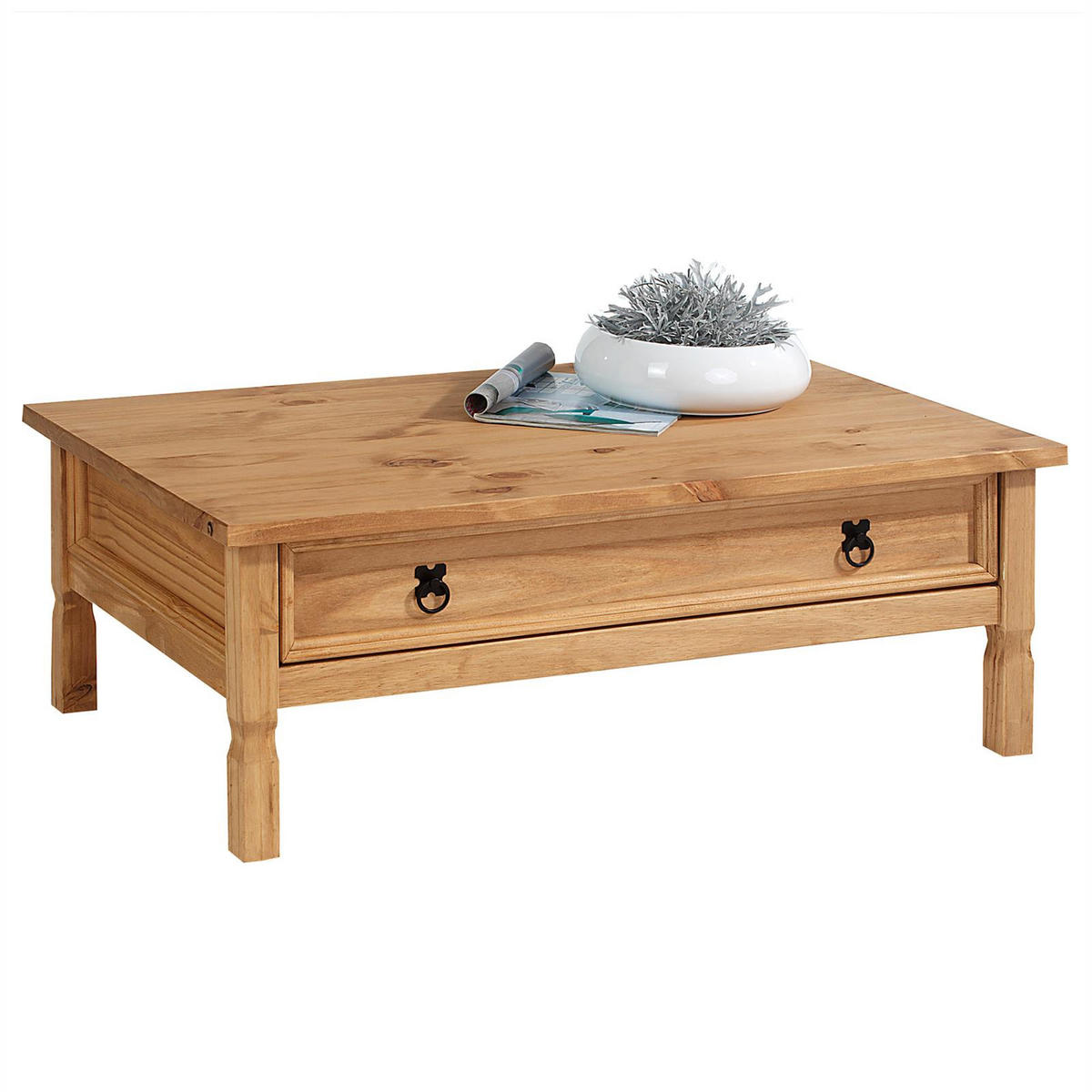 COUCHTISCH TEQUILA - Kieferfarben, Holz (65/100/37cm) - IDIMEX