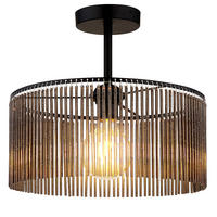 LED DECKENLEUCHTE LEEDS Rauchoptik Grau - Grau, Metall (35/35/32cm) - Nowa