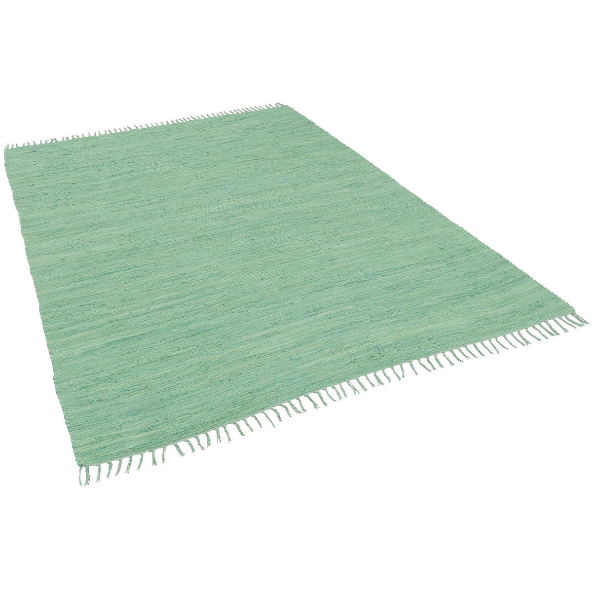 BAUMWOLLE NATUR TEPPICH JOLLY COTTON - Mintgrün, Textil (70/140cm) - Pergamon