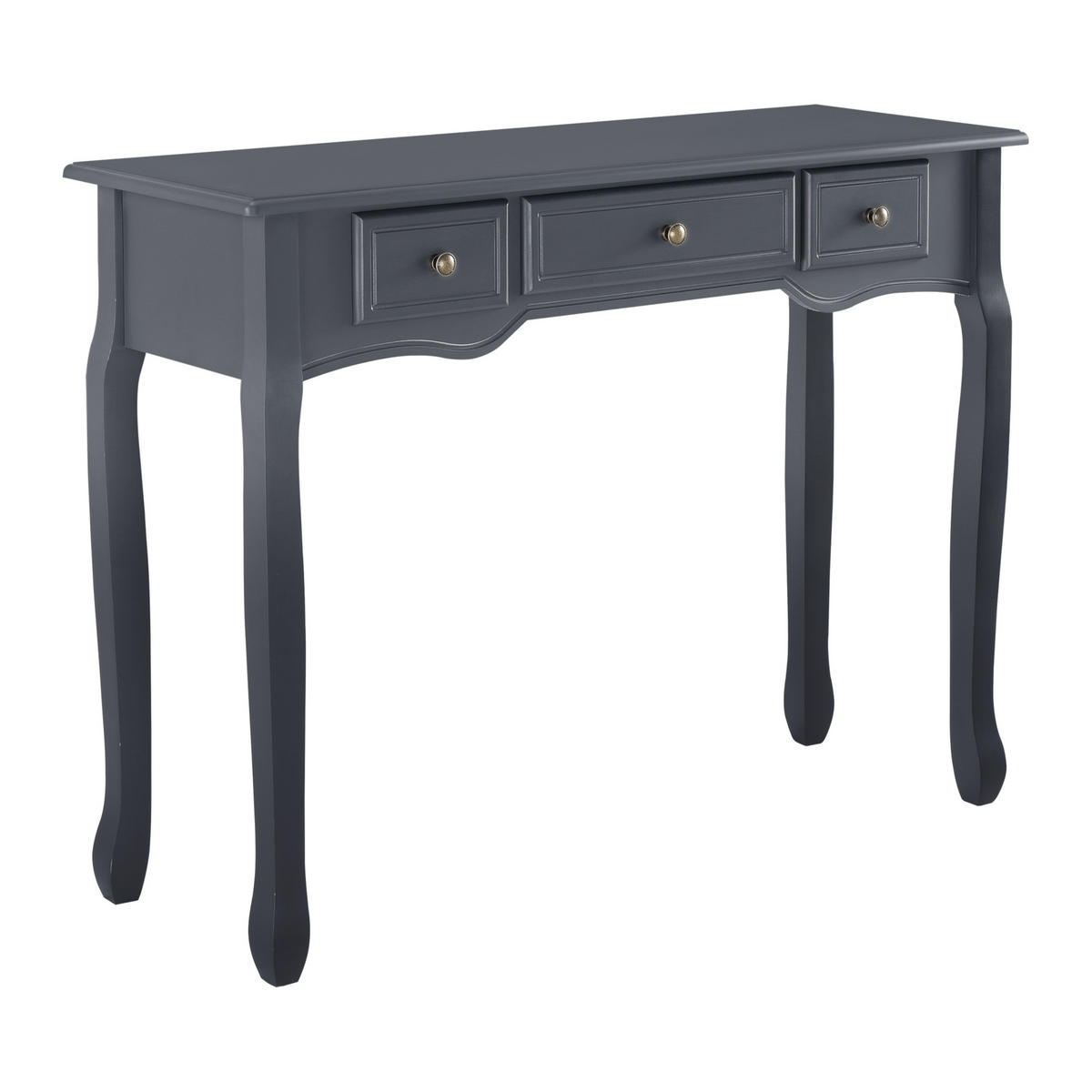 KONSOLENTISCH Hirschhorn - Grau, Holzwerkstoff (35/100/78cm) - [en.casa]
