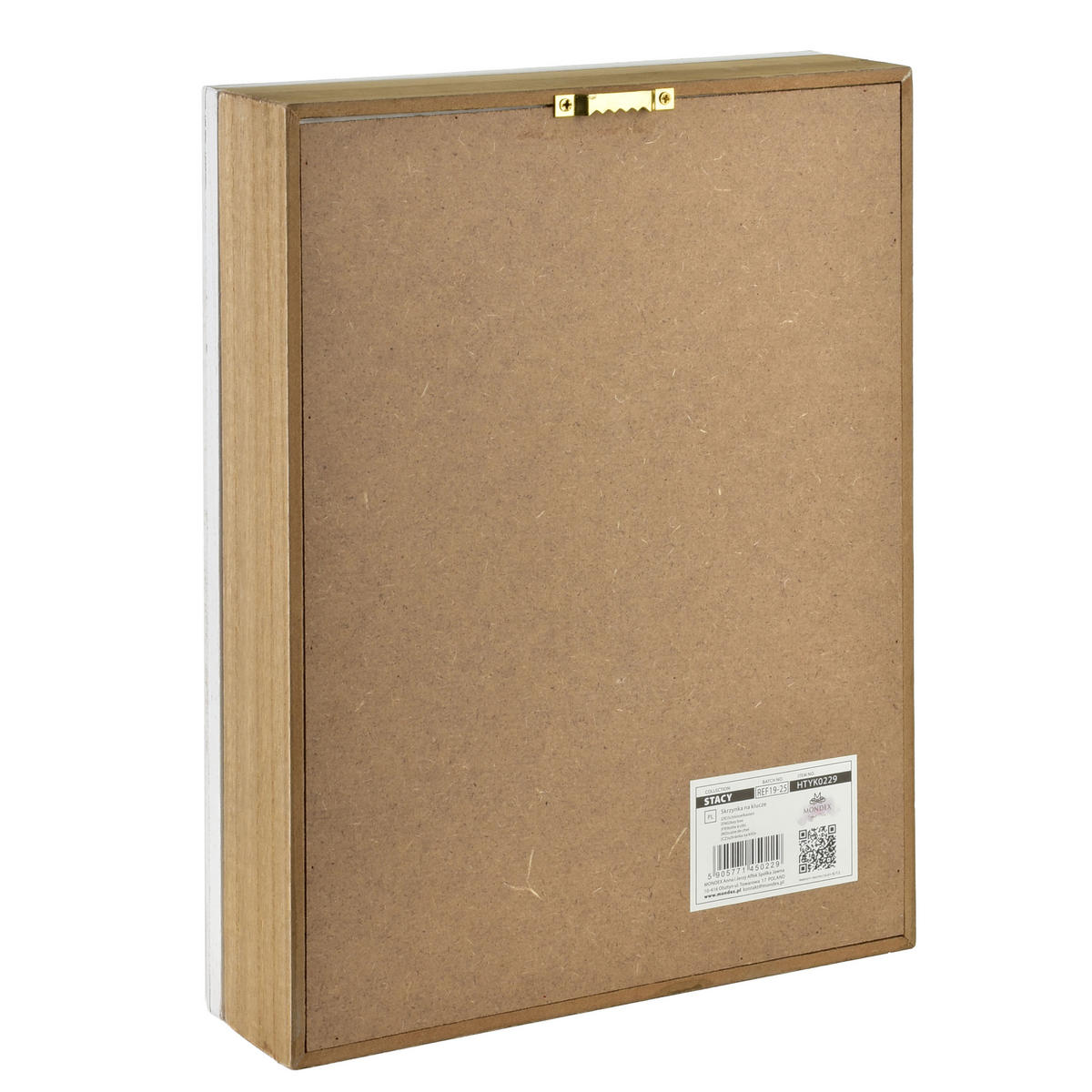 SCHLÜSSELKASTEN Stacy Weiß 28x21.5x6 cm Holz - Weiß, Holz (6/21.5/28cm) - Mondex