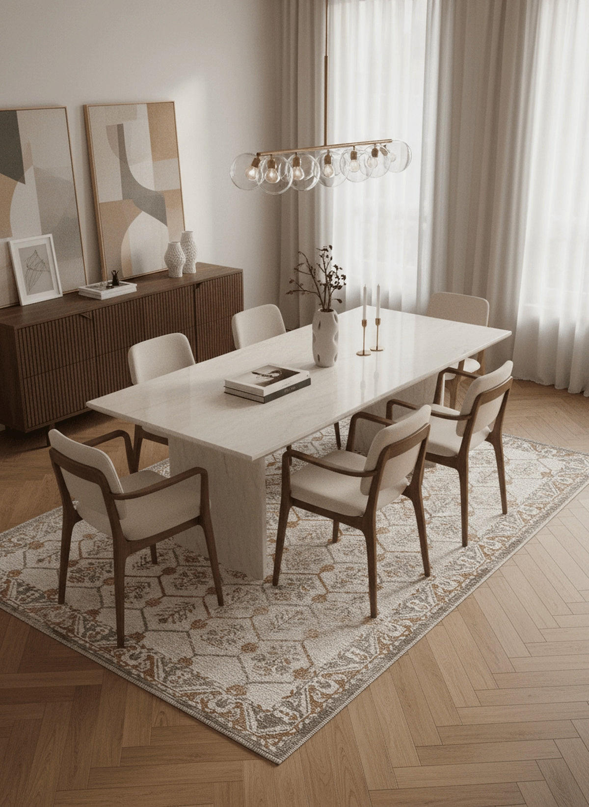DESIGN-TEPPICH aus recycelten Fasern mehrfarbig - Multicolor, Textil (160/230cm) - AFK Living