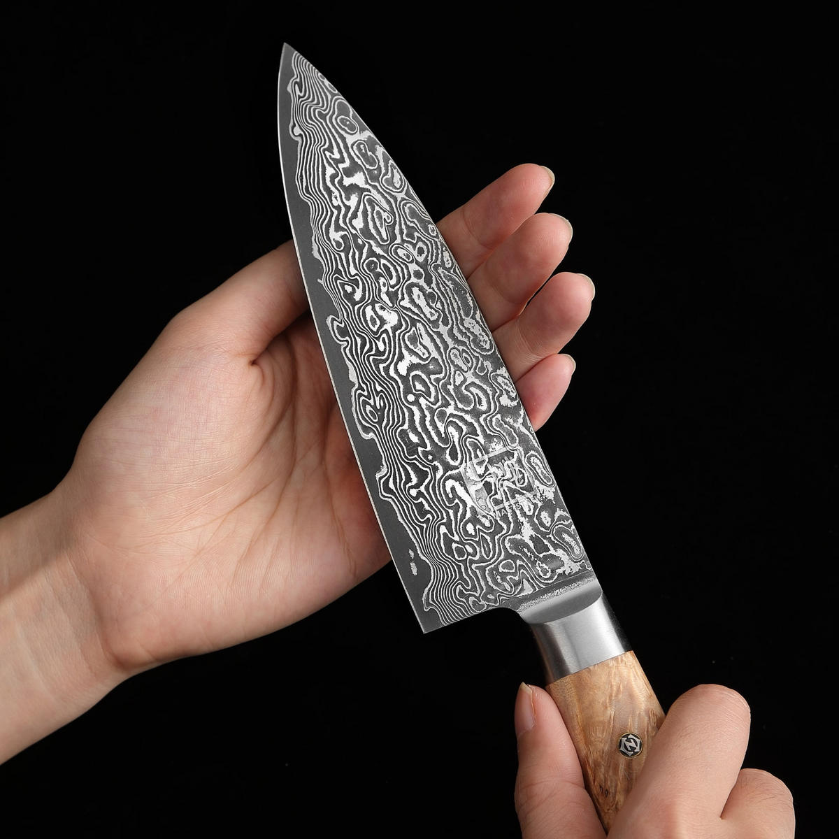 CHEFMESSER 16 cm - Birkefarben, Holz/Metall (23cm) - Zayiko