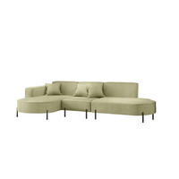 ECKSOFA Valencia - Opal, Holzwerkstoff/Textil (321/165cm) - Fun Möbel
