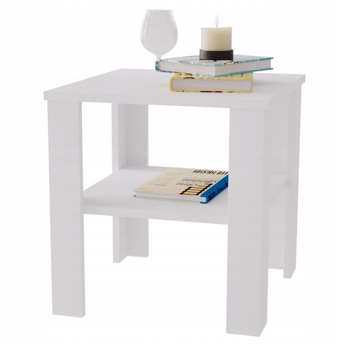 COUCHTISCH Lara53 53/47/53 - Weiß, Holzwerkstoff (53/53/47cm) - RAUMHIRSCH FURNITURE