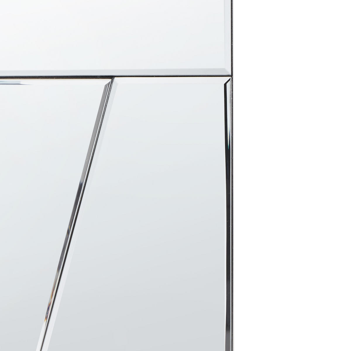WANDSPIEGEL 80/80 cm Silber Ancemont - Silberfarben, Glas (80/80/2cm) - Beliani