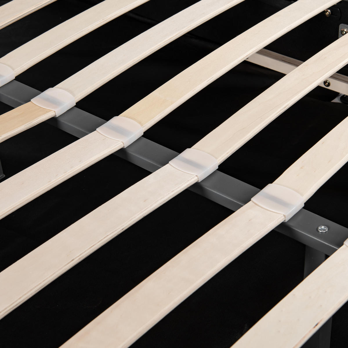 POLSTERBETT 140x200 Samt Hydraulisch Grau Kopfteil - Grau, Holz - FLIEKS