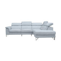 ECKSOFA Antares Echtleder Weiß - Weiß, Leder/Metall (276/224cm)