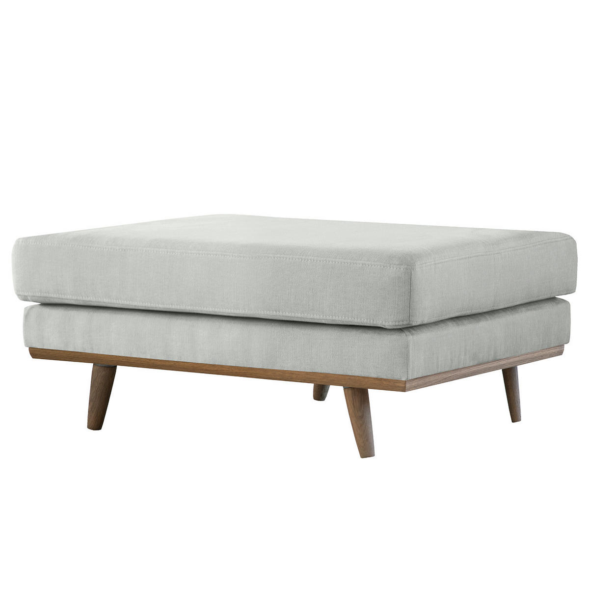 POLSTERHOCKER - Eichefarben/Grau, Textil (85/43/60cm) - home24