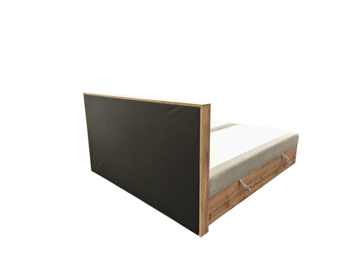 BOXSPRINGBETT Loly 140x200 cm H4 Taschenfederkern Beige - Beige, Textil (140/200cm) - KS Home Concept