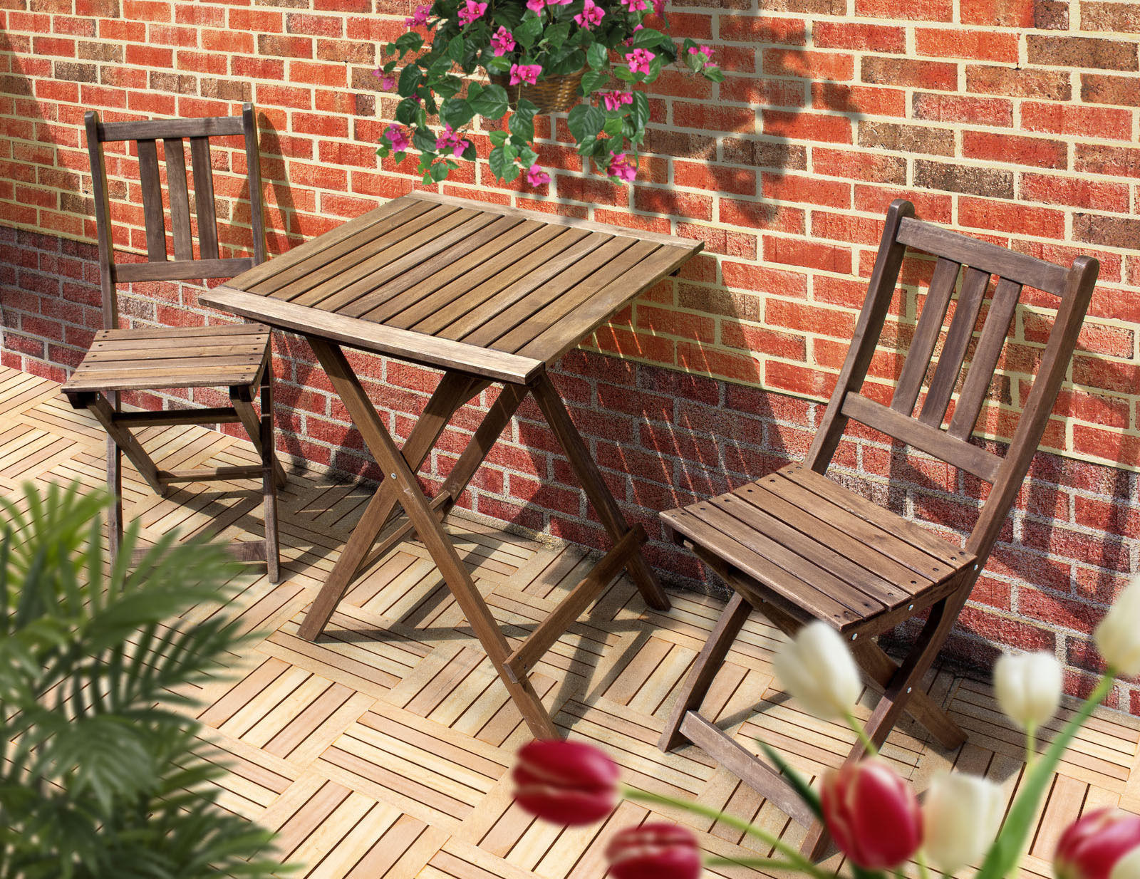 Thumbnail - Sedex Balkonset, Braun, Holz, 3, 2-Sitzer, Gartenmöbel, Gartenmöbel-Sets