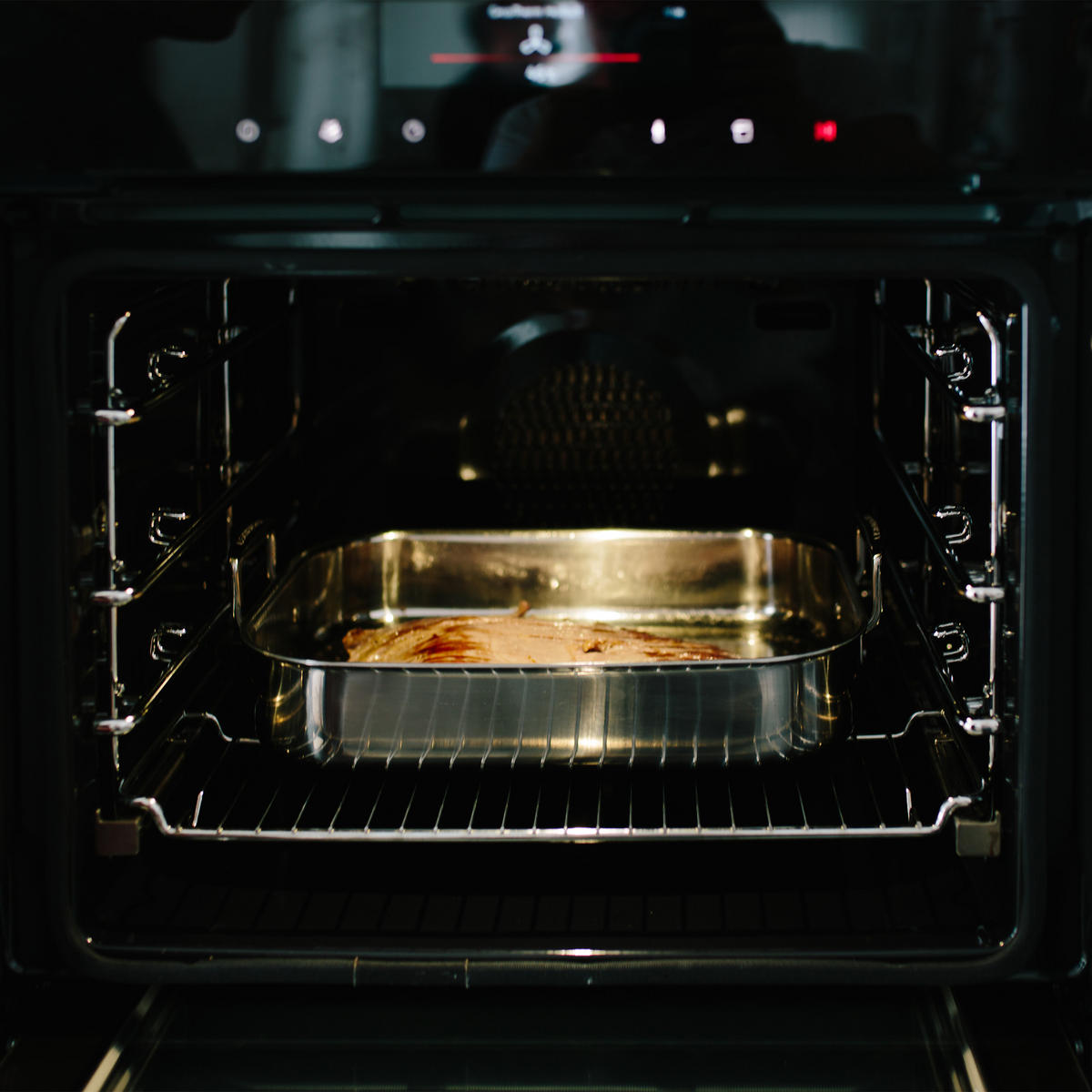 ZAPEKACIA misa 3 ks - strieborná, kov (27/38/7cm) - Relaxdays