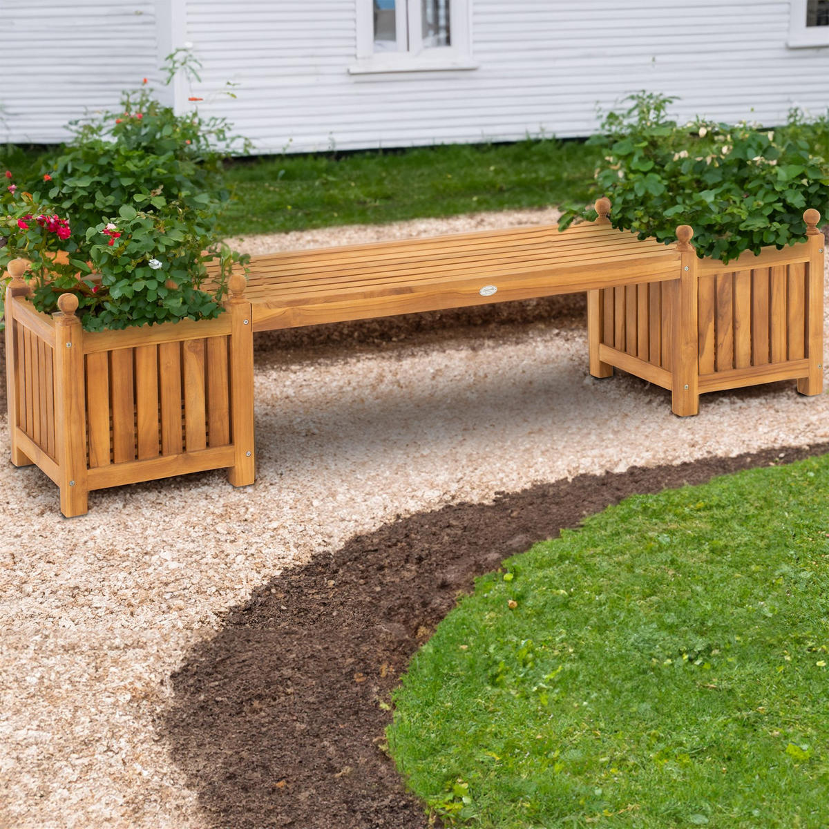 TEAKBANK BoltenTeak - Braun, Holz (210/50/45cm) - TPFGarden