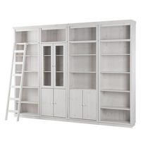 BÜCHERWAND - Kiefer massiv, Typ G - Weiß, Holz (296/223/37cm) - home24