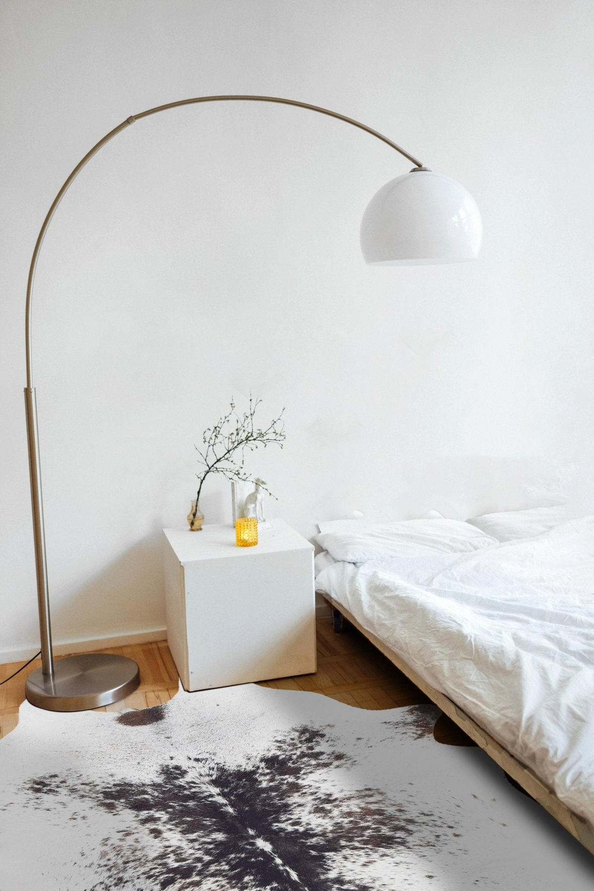 TEPPICH im Kuhfell-Stil grau - Grau, Textil (155/190cm) - AFK Living