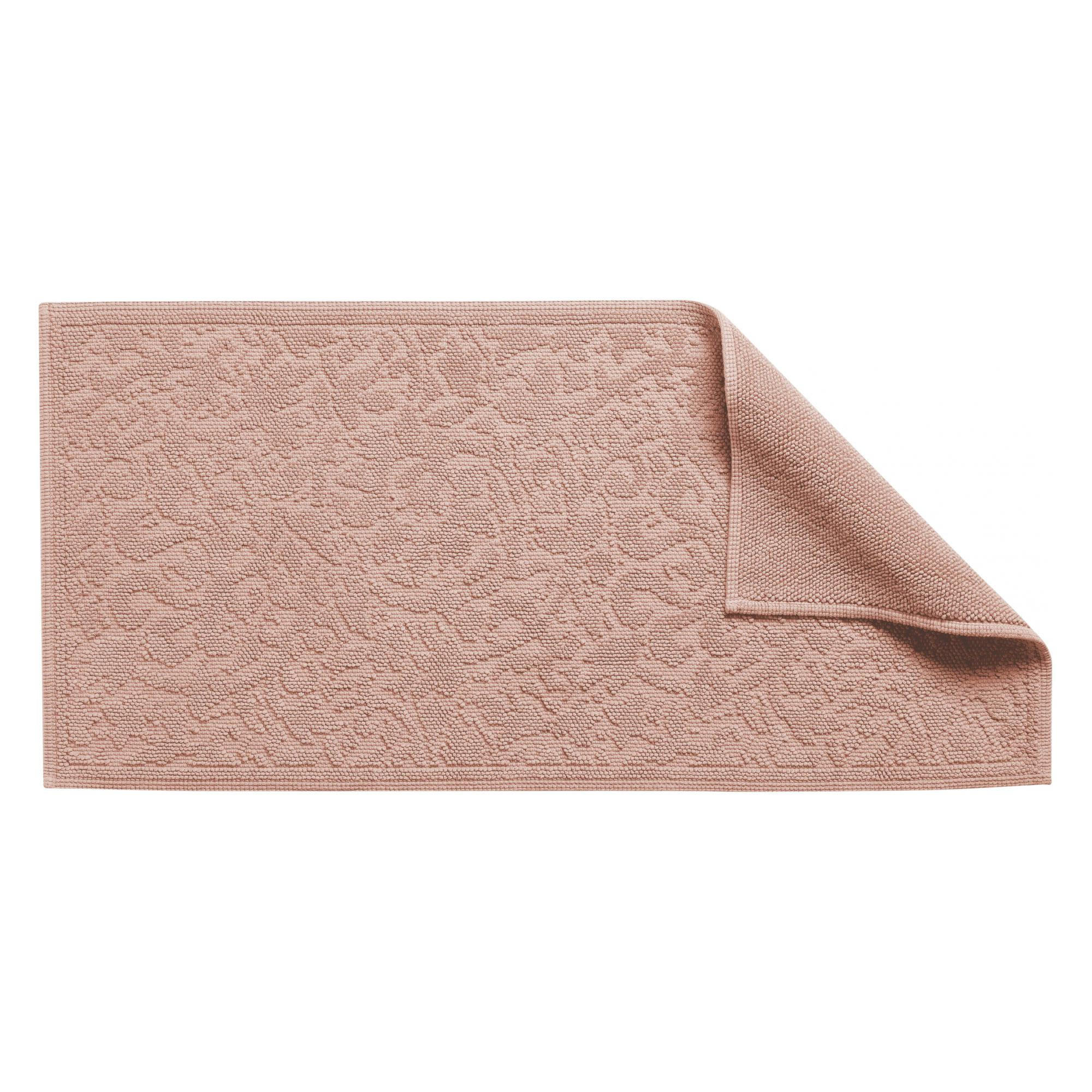 BADEMATTE Gilda weißdorn 54 x 110 cm - Rosa, Textil (54/110cm) - Vivaraise