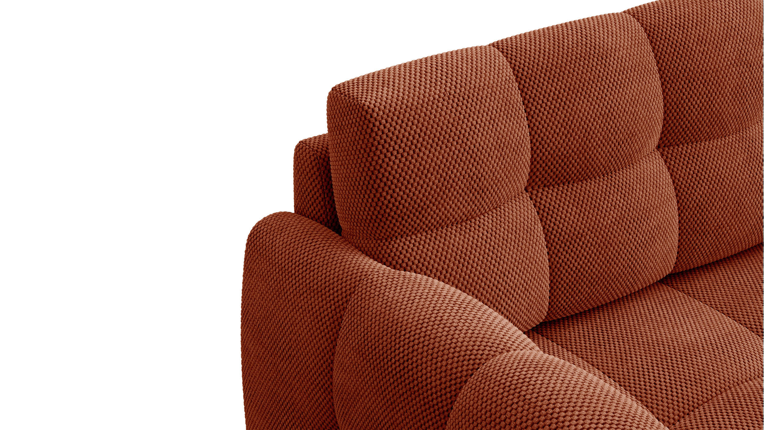 Thumbnail - Courtois Laville Sofa, Dunkelorange, Textil, 2-Sitzer, 153x87x98 cm, Wohnzimmer, Sofas & Couches, Sofas