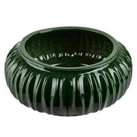 VASE MANON Dunkelgrün Keramik - Grün, Keramik (17cm) - Mondex