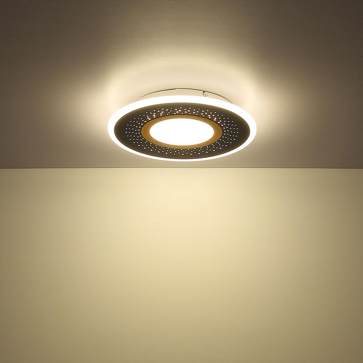 LED DECKENLEUCHTE Ingomar Blau Metall - Blau, Metall (37.2/37.2/5cm) - Globo Lighting