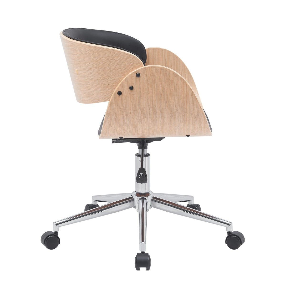 BÜROSTUHL H72 cm – JUNON - Schwarz, Textil (52/72/63cm) - Calicosy
