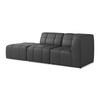 ECKSOFA Links Kunstleder Grau - Schwarz/Grau, Holzwerkstoff/Kunststoff (240/90cm) - Makamii