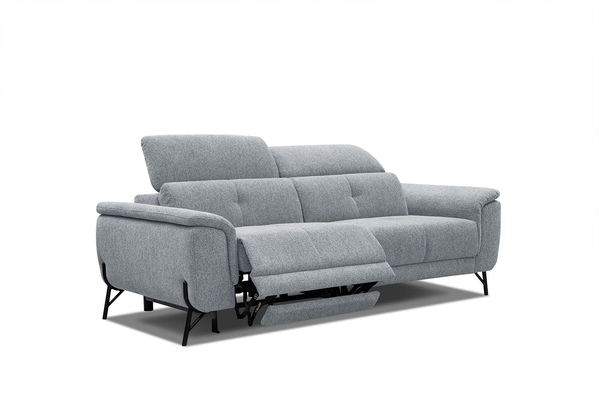 Wozimo Sofa Silber 204x80x108 cm
