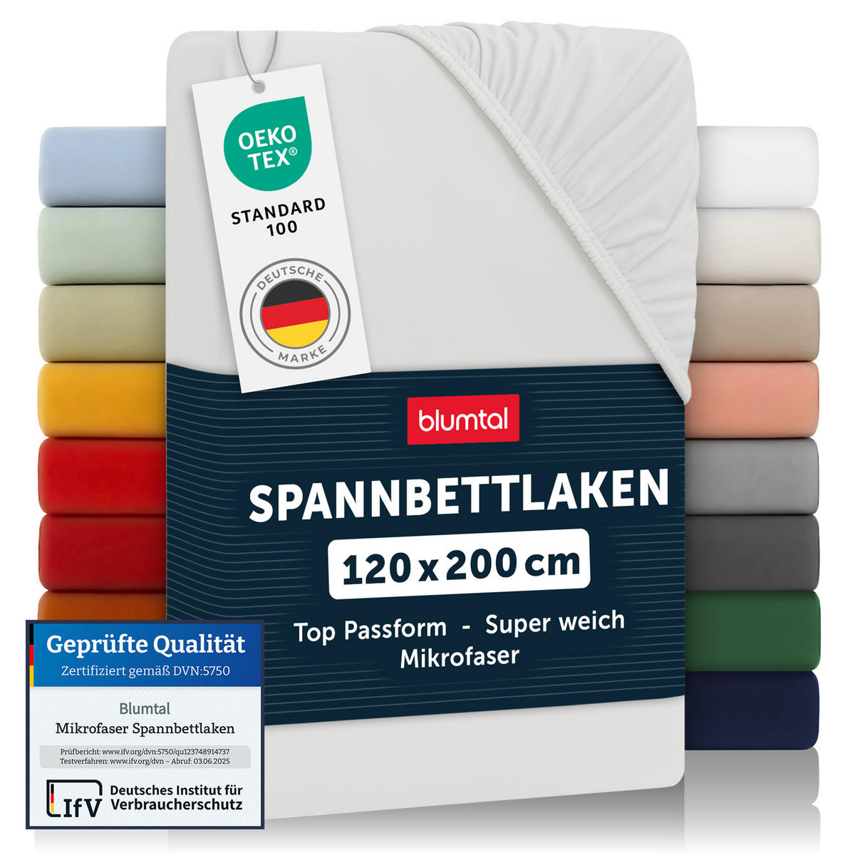 SPANNBETTLAKEN 120/200/30 cm Naturfarben - Naturfarben, Textil (120/200cm) - Blumtal