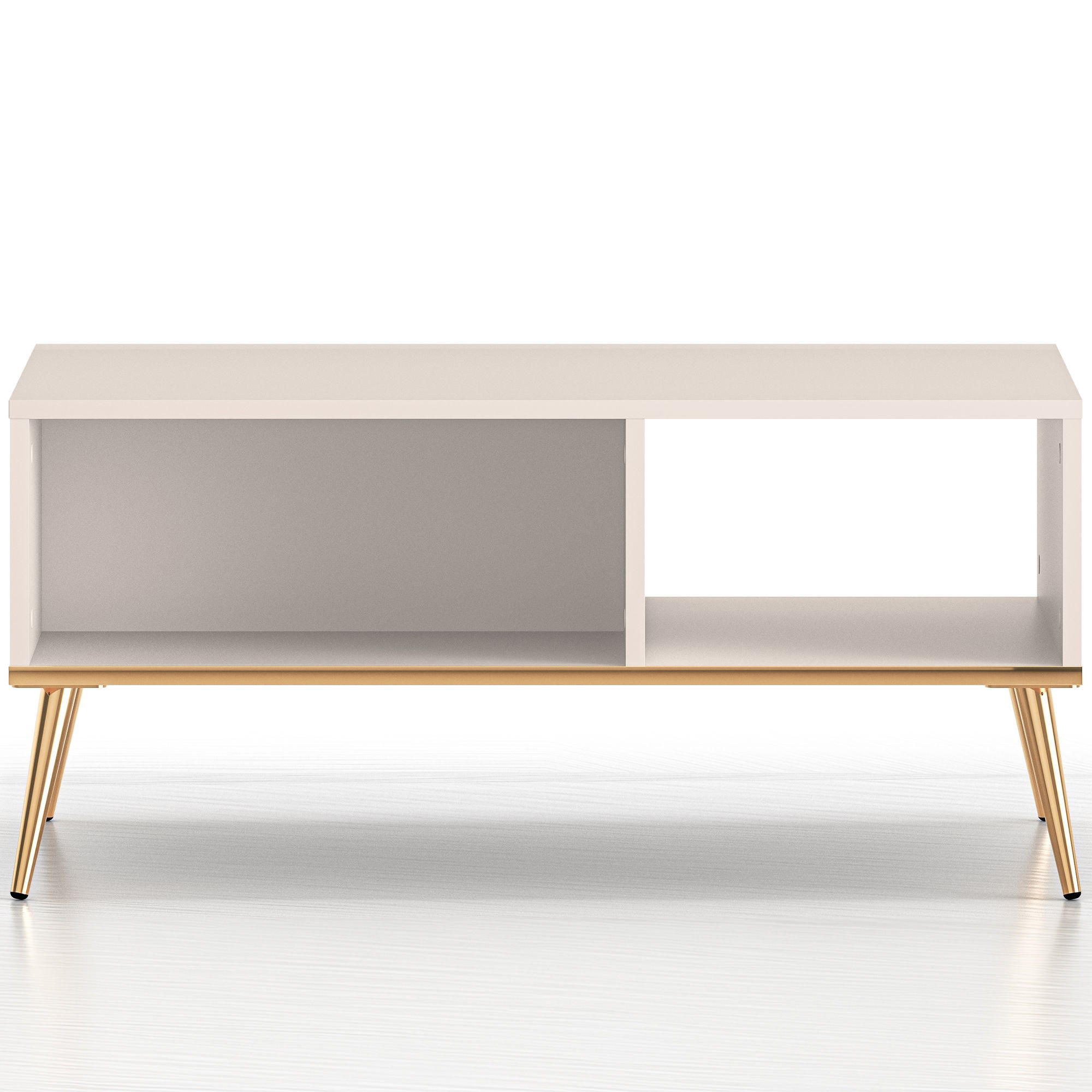 COUCHTISCH FRALIA,Creme - Creme, Holzwerkstoff (60/90/42cm) - KONSIMO®