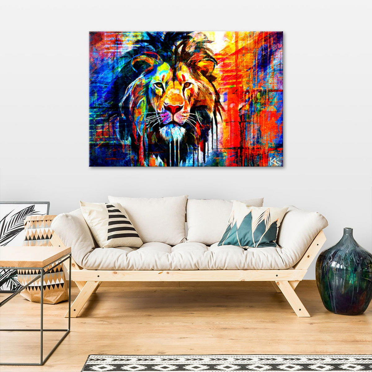 KUNSTDRUCK Lila 60/40 cm - Lila, Textil (60/40cm) - KUNSTLOFT